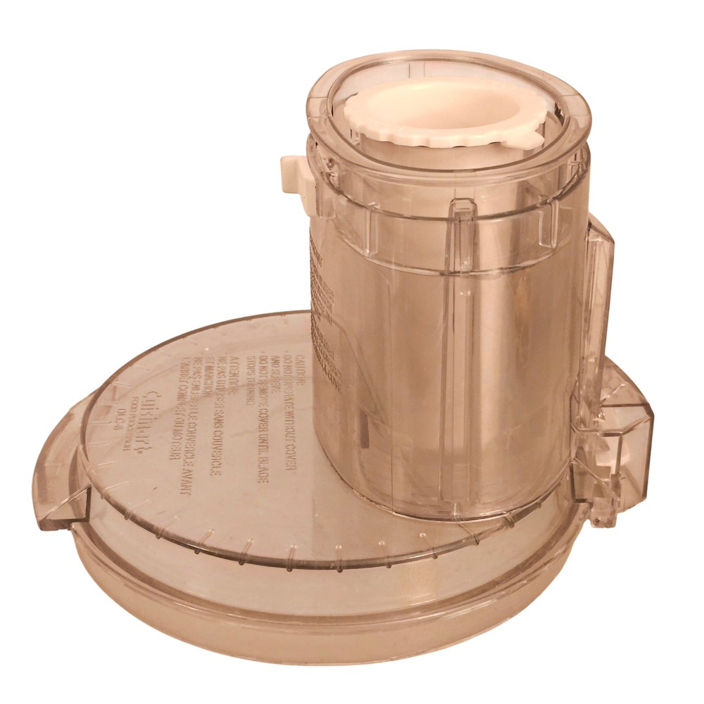Cuisinart DLC-8 Food Processor Work Bowl Cover DLC-877BTX & Pusher DLC-018BTX